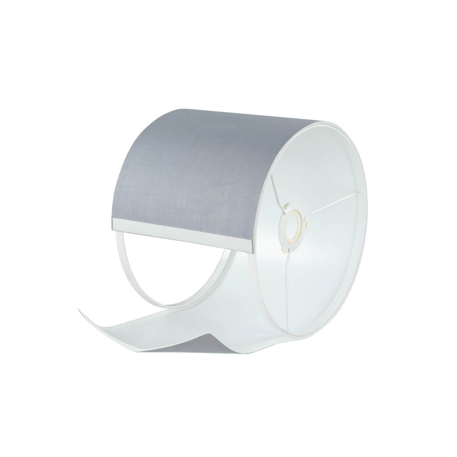 Abat-jour avec velcro Tissu Gris pour E27 E14 Postfach