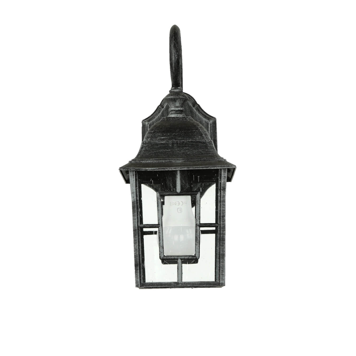 Außen Wandleuchte E27 FRIESEN rustikal Silber Antik Lampe, Leuchte, Laterne