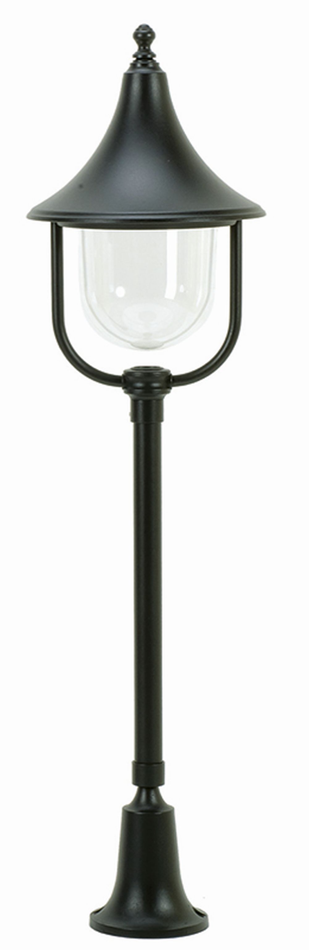 Lampe d'allée extérieure Noir 87cm IP43 Aluminium Rustique