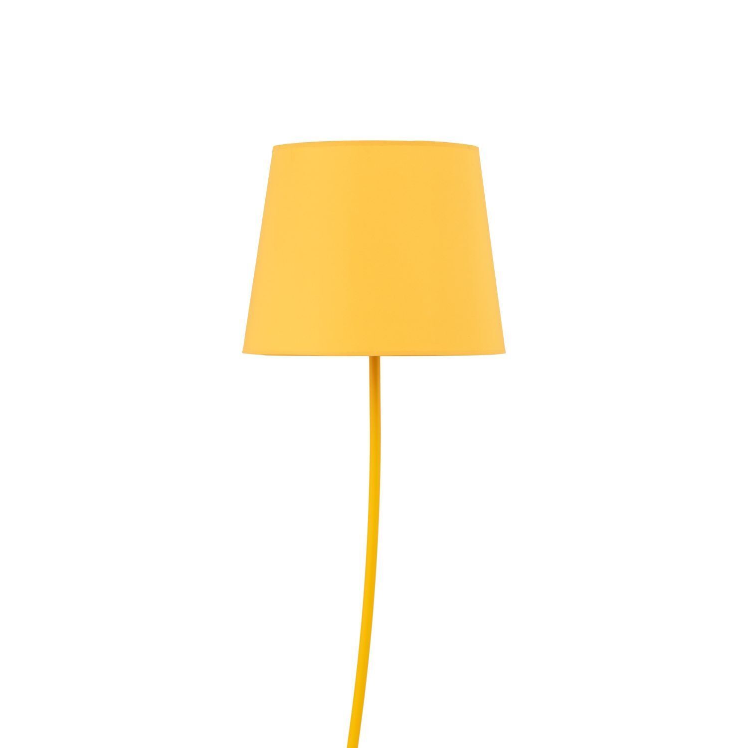 Lampe de chambre d'enfant jaune E27 150 cm petit tissu métal