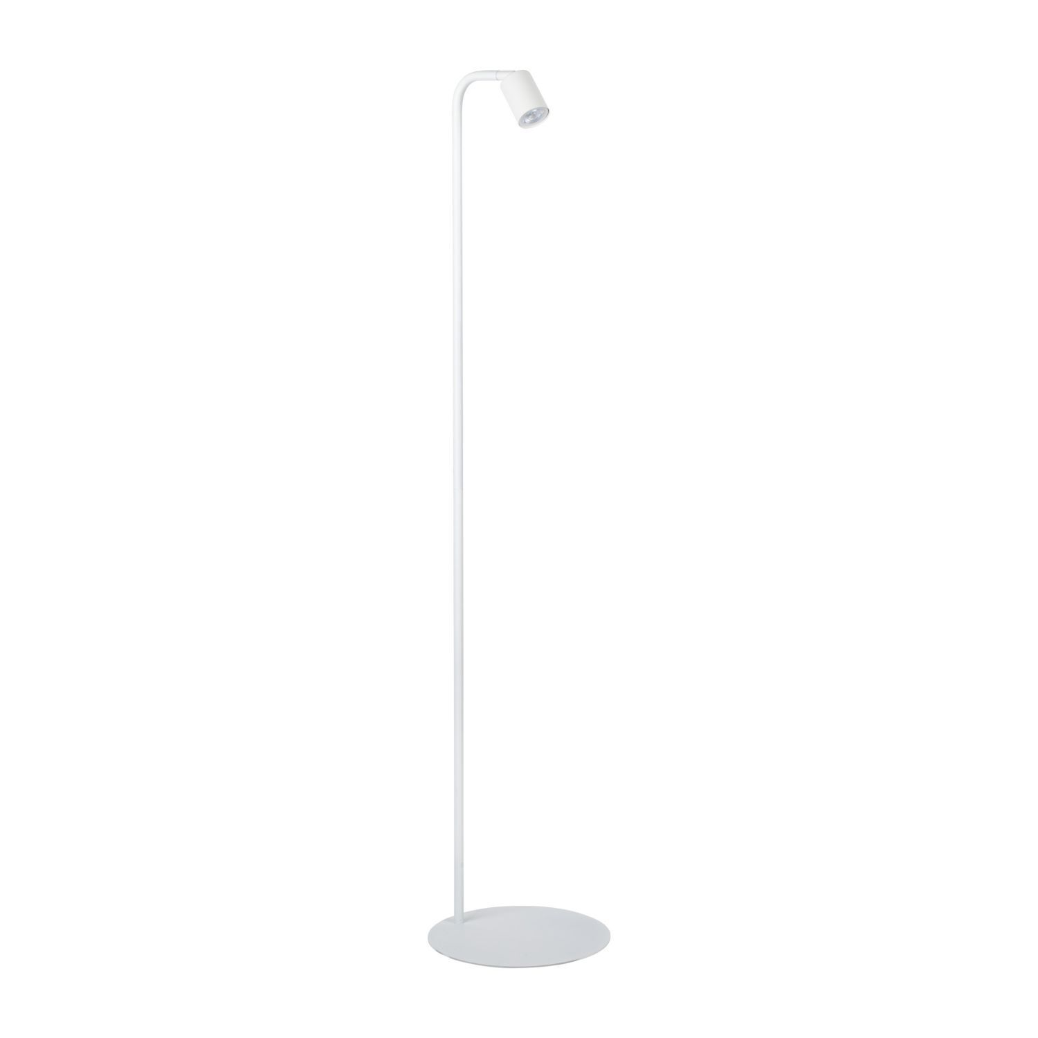 Lampadaire blanc 140 cm petit métal abat-jour ajustable