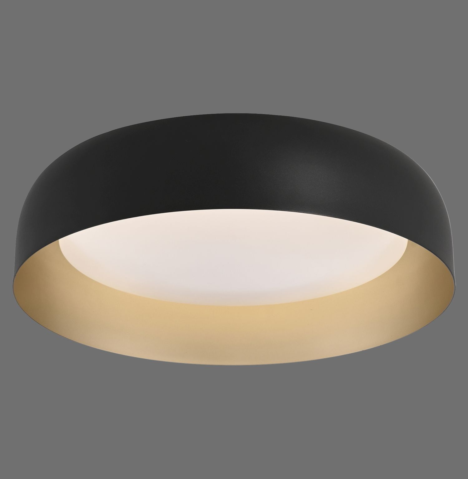 Lampe de plafonnier LED à intensité variable noir or Ø40 cm 2850 lm Deckenleuchte