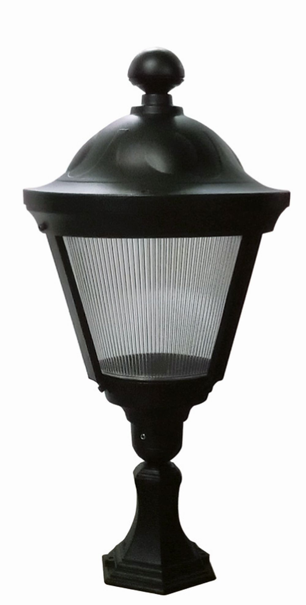 Luminaire de socle extérieur noir IP44 77cm Rustique E27