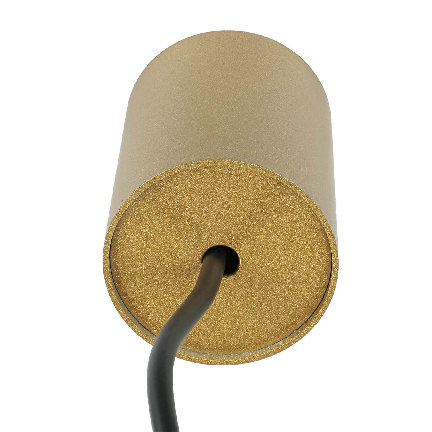 Lampe à suspendre en métal Ø 2,5 cm en or mat étroit G9 Moderne