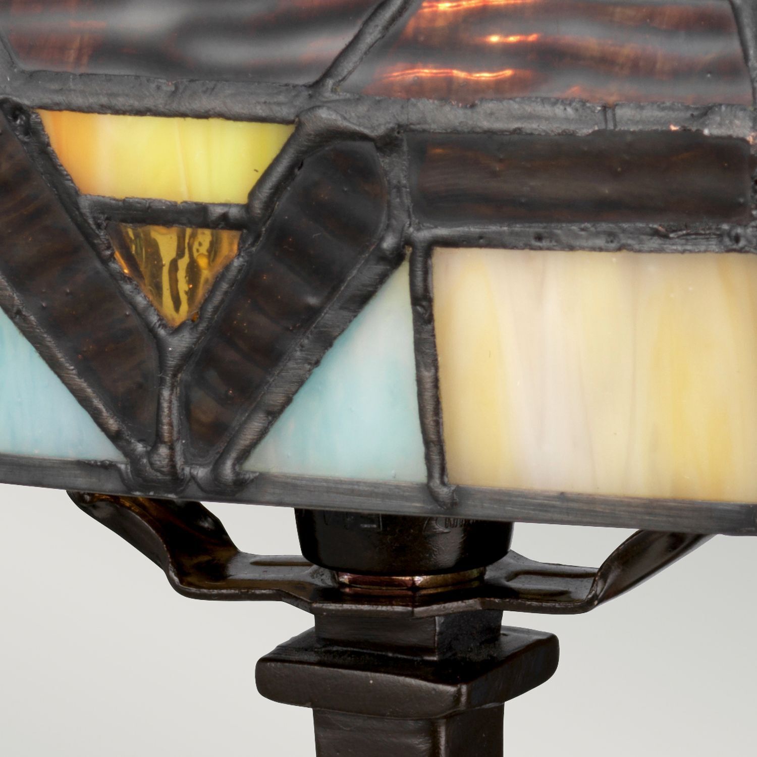lamp, glas stained, glas panel, leuchte, stativ