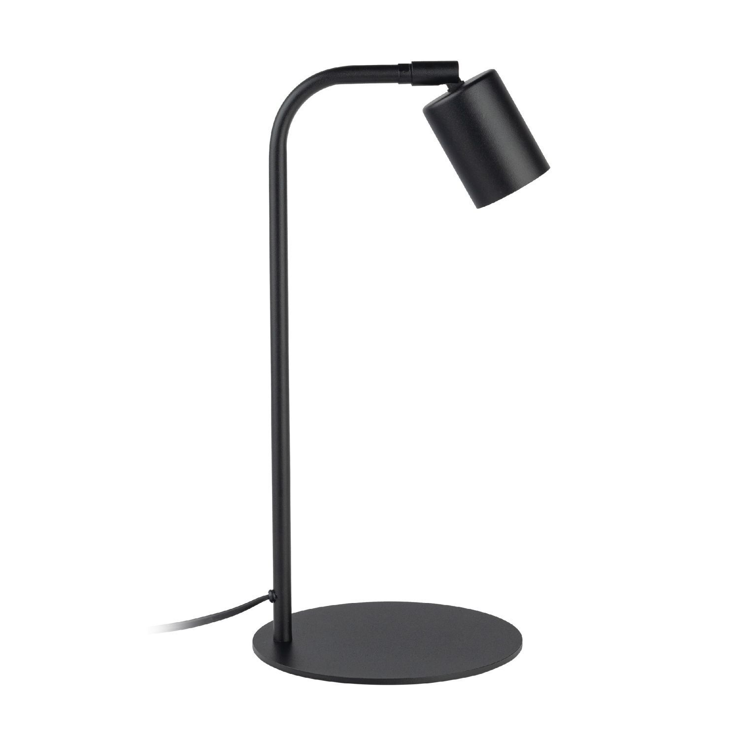 Lampe de bureau métal 40 cm petit noir réglable