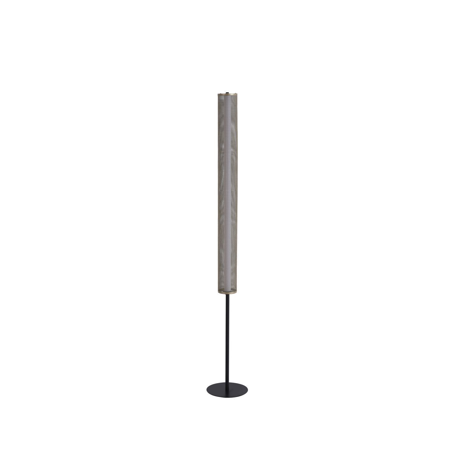 Lampadaire LED à intensité variable en or noir métal 156 cm