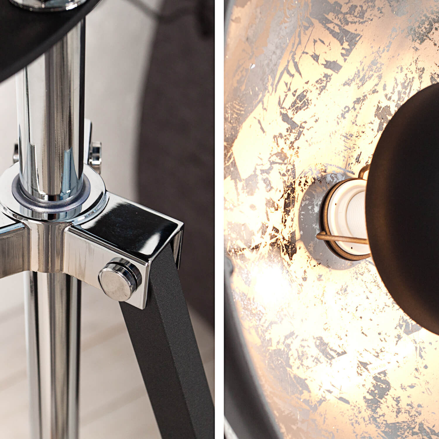 Exceptionnel lampadaire noir mobile Beleuchtung