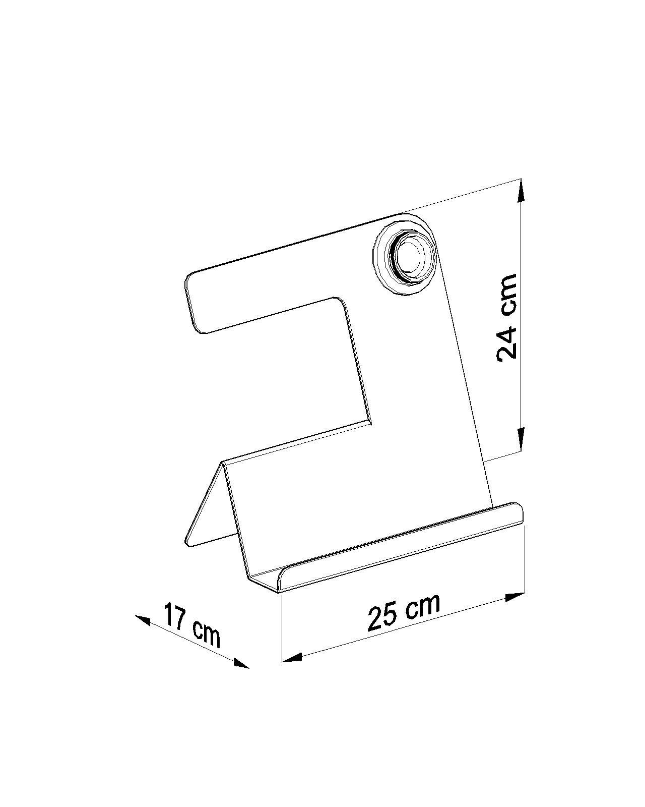 Lampe de table Blanc avec étagère H:24cm Moderne stylée
