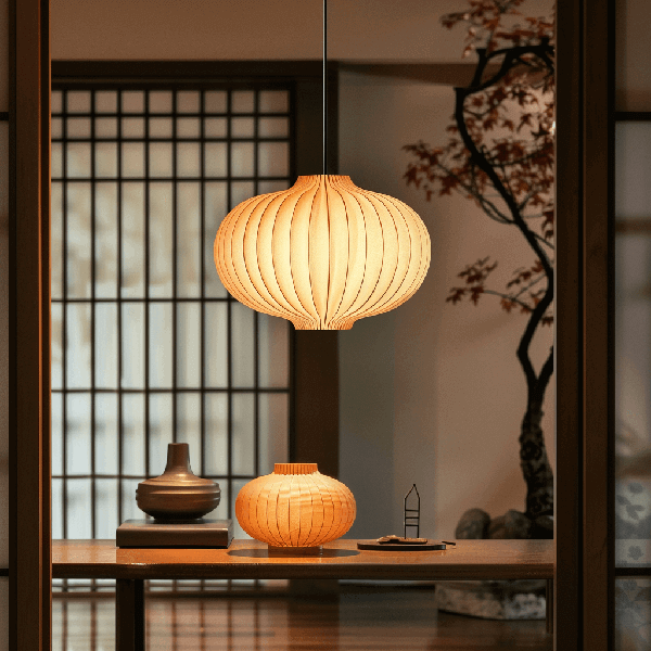 lampe, laterne, hängelampe, wooden, dekor