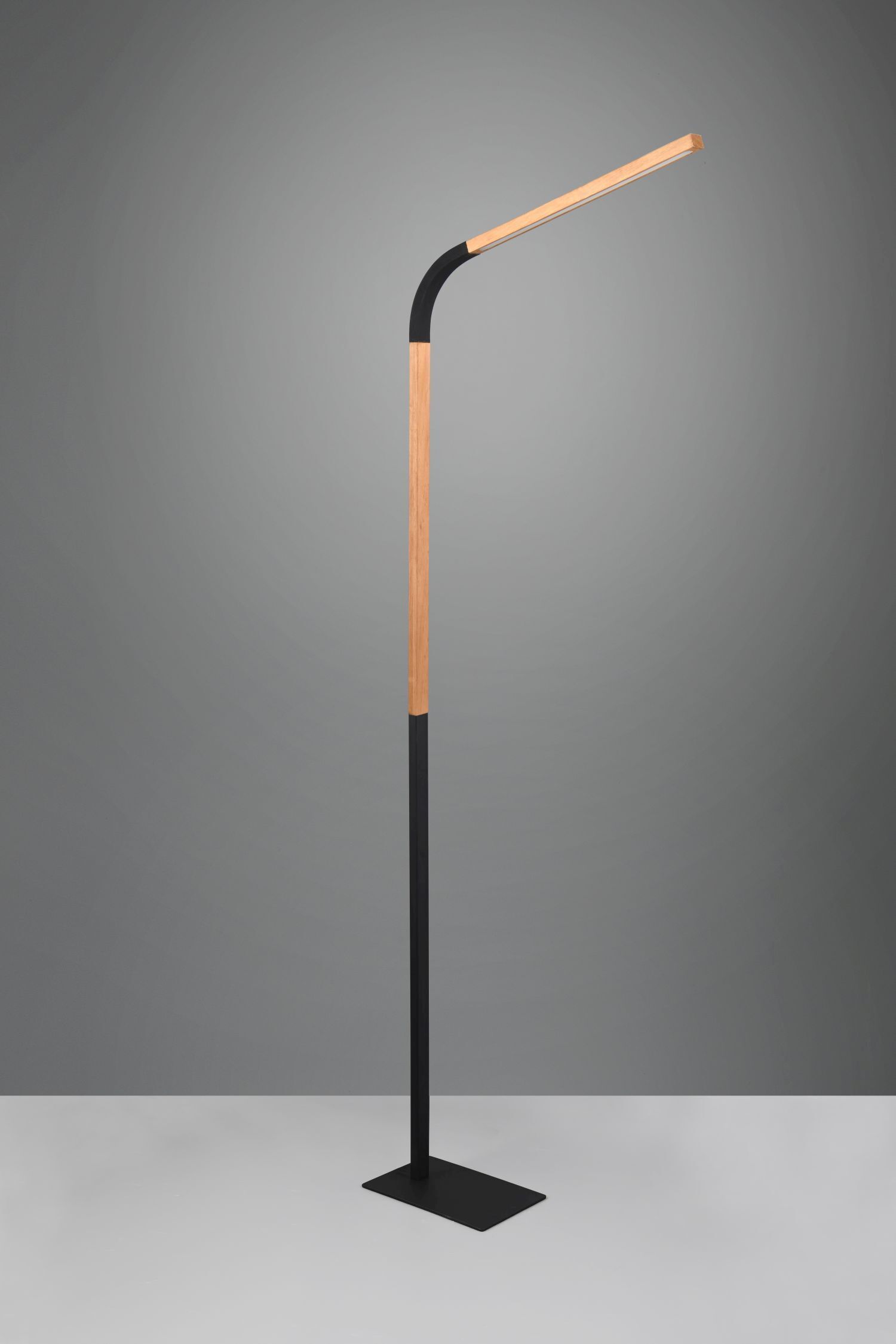 Lampadaire LED flexible à intensité variable Métal noir 1400 lm