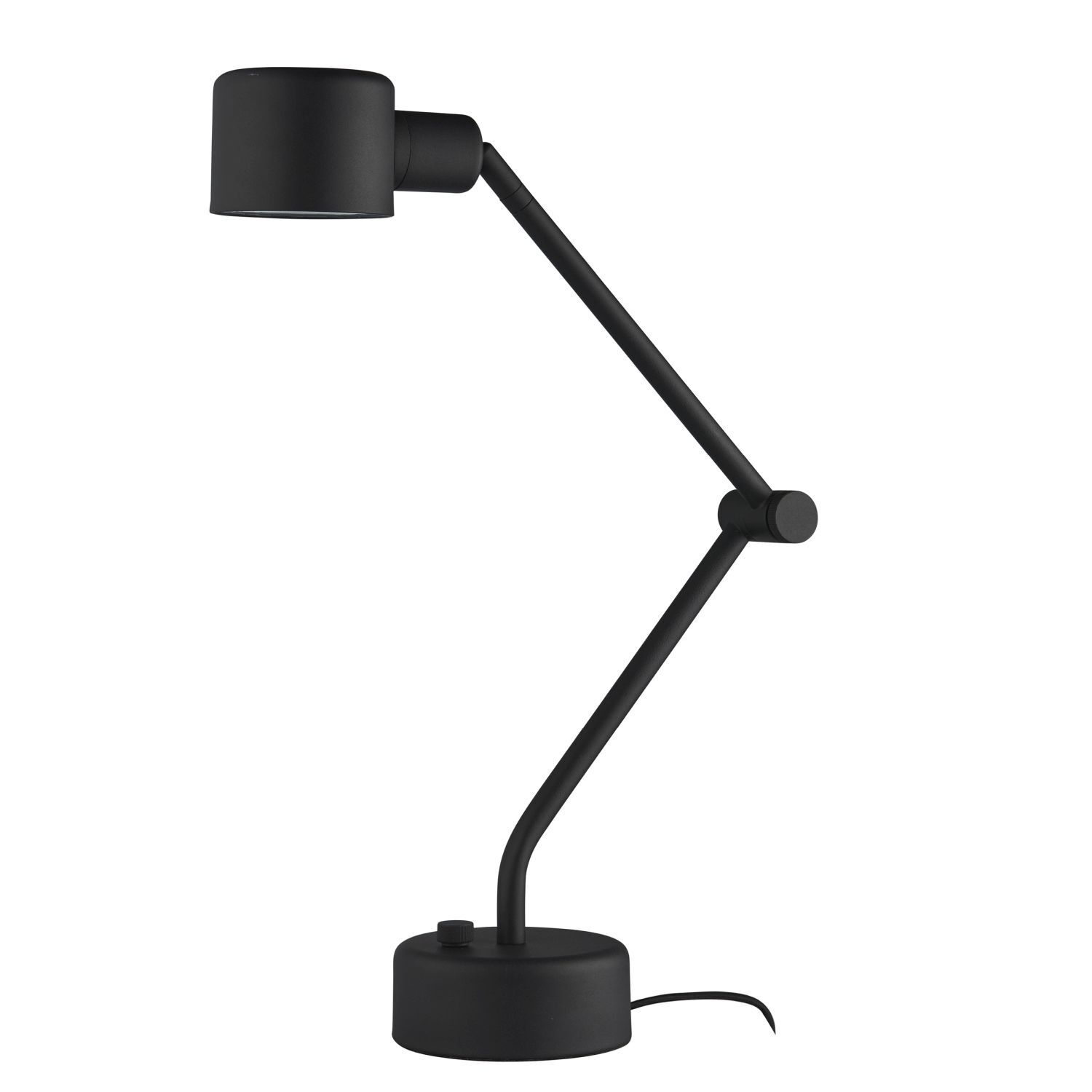 Lampe de bureau noire ajustable H : 69 cm E14 Moderne