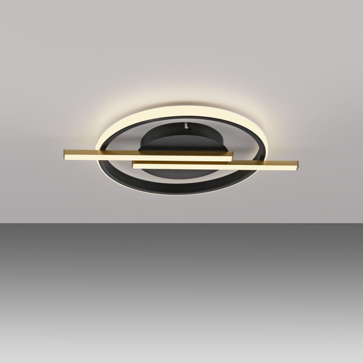 Lampe de plafonnier LED Moderne Noir Laiton 3000 K dimmable