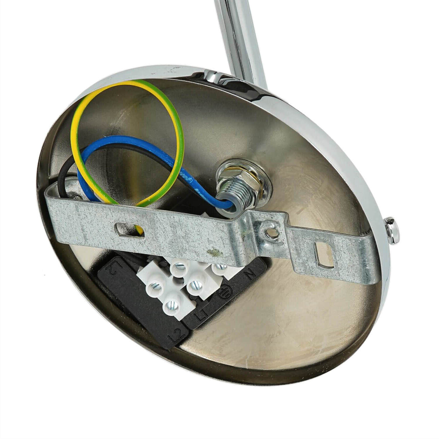 Wandlampe Weiß Chrom NABO Wandleuchte Bad Flur Wandlampe Weiß Chrom NABO Wandleuchte Bad Flur