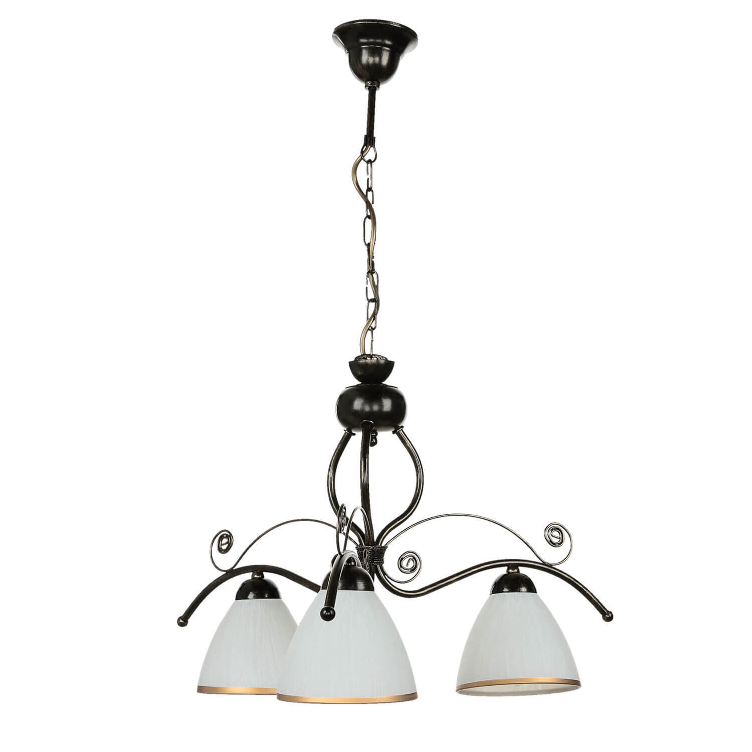 Shabby Noir Suspension 3-flmg Art Nouveau