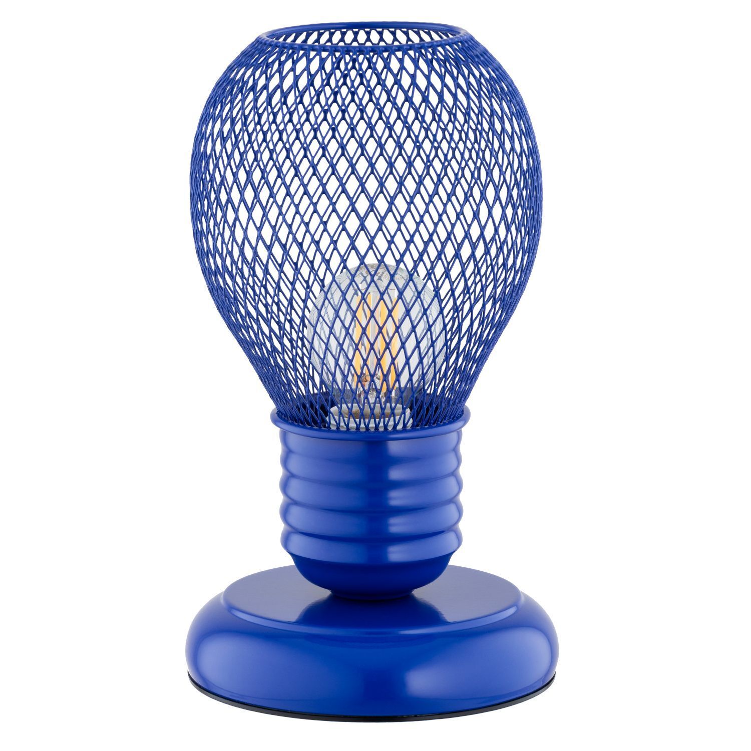 kinder-tischlampe-nachttischlampe-kinder-hirta-1x-e14-bis-10w-dunkelblau-metall-mit-schalter-fuer-wohnzimmer-kinderzimmer-le130607-01 Lampe, Gitterlampe, Lampe blau, Glühbirne, Dekolampe