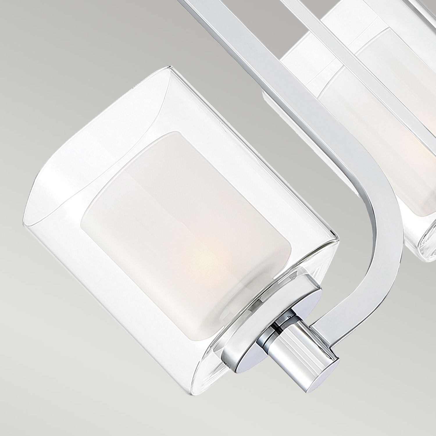 Applique LED salle de bain métal verre L : 53,3 cm IP44 3000 K