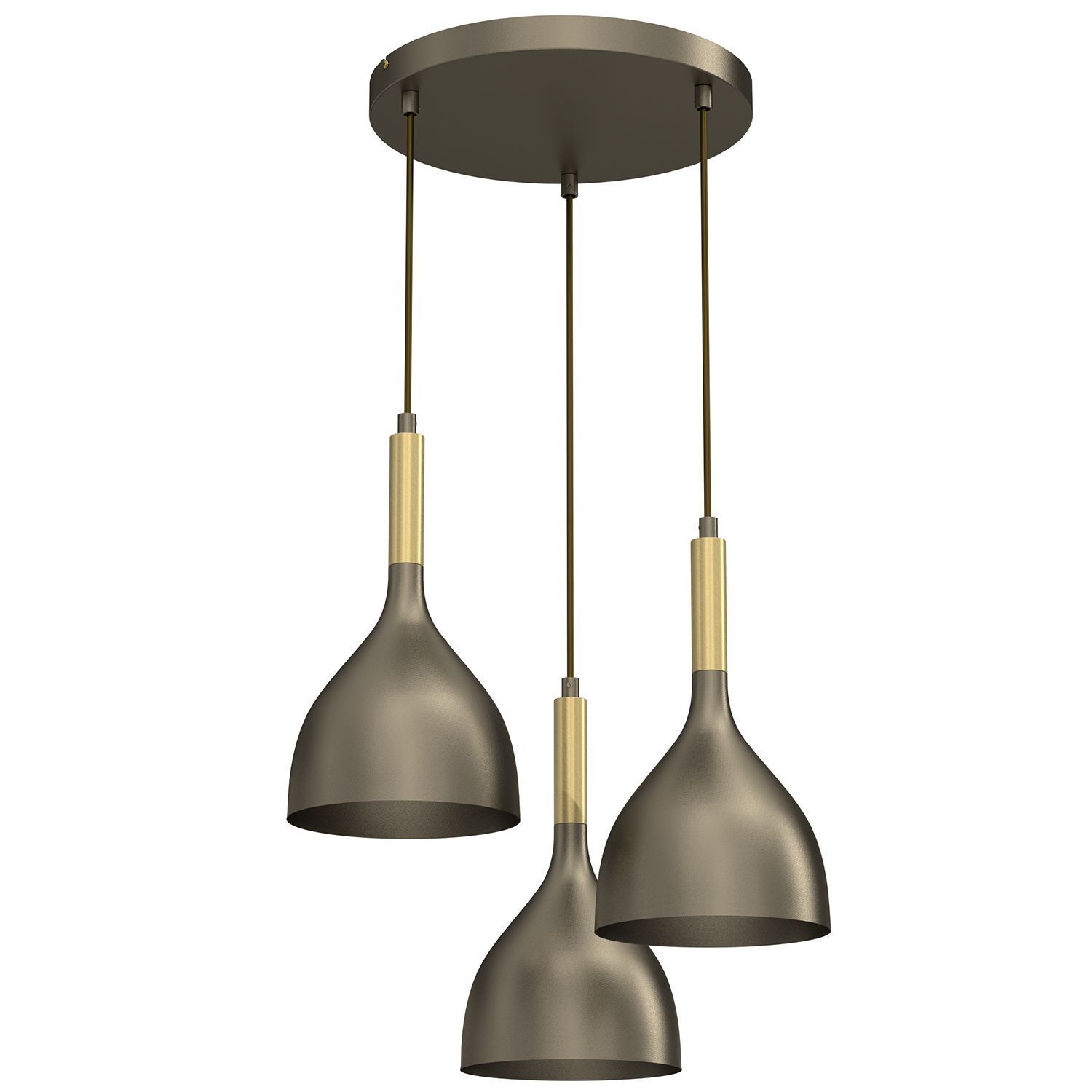 Loft Lampe à suspendre métal doré Ø42 cm E27 élégant