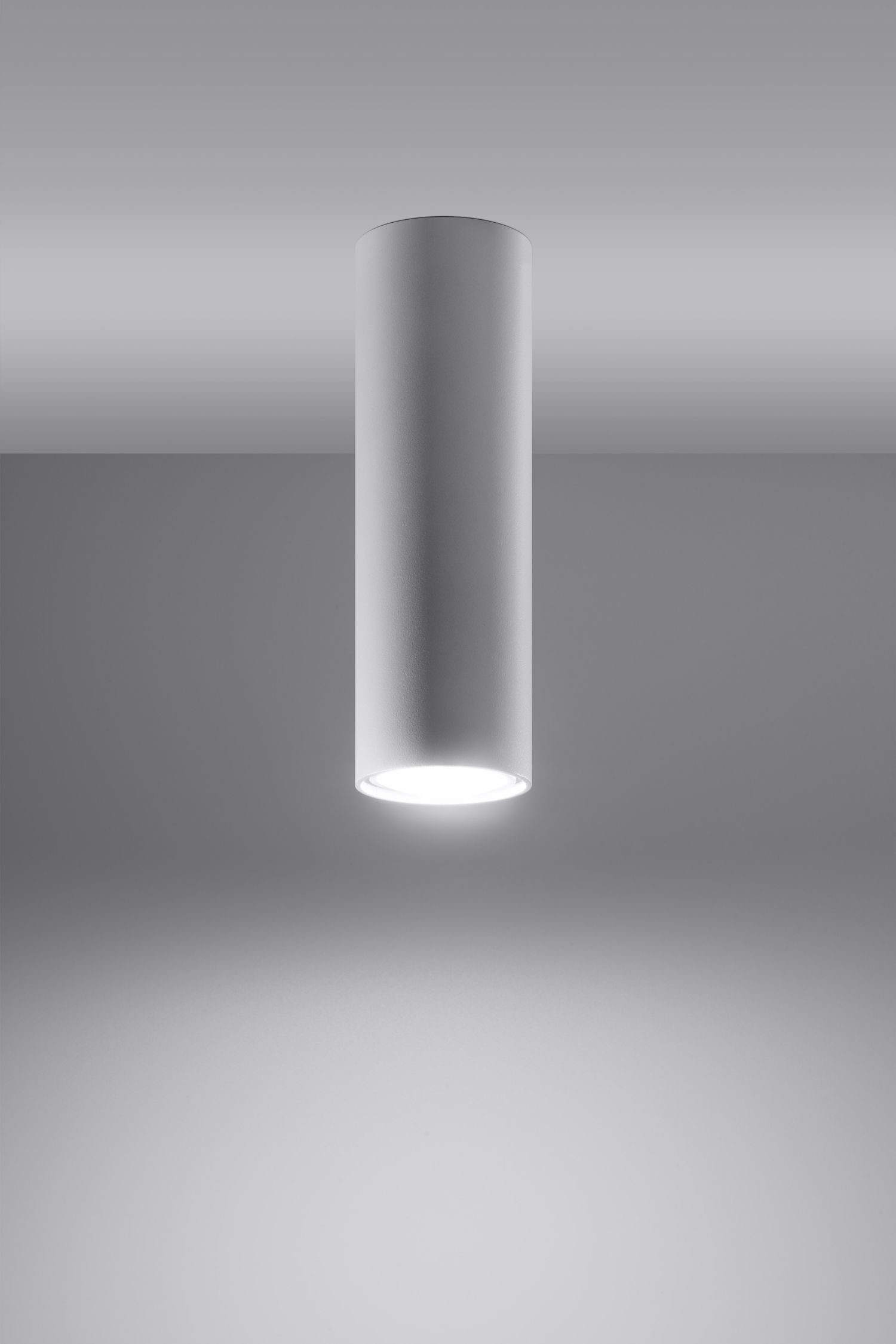 Plafonnier étroit Ø 6 cm Moderne Métal Blanc GU10