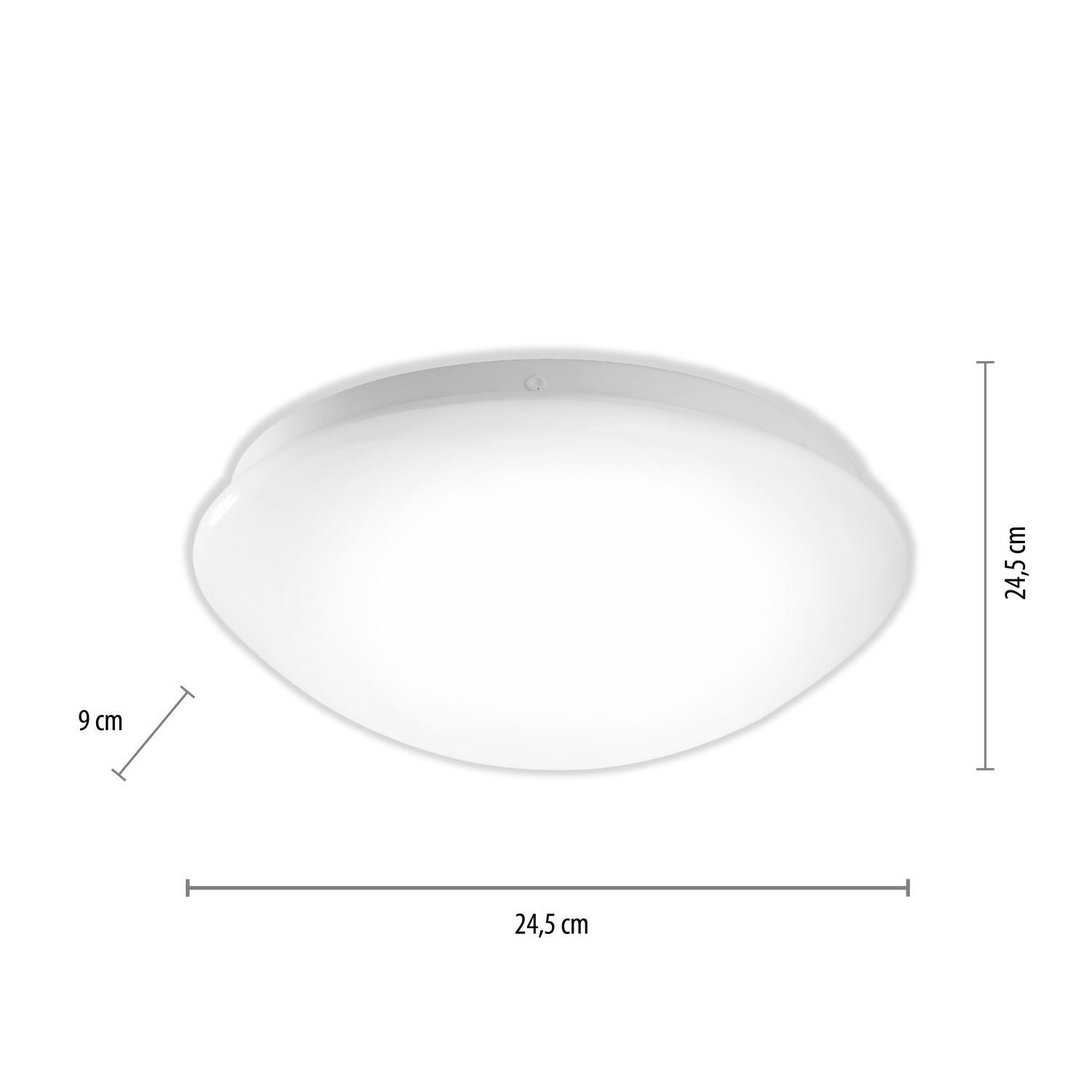 Blendarme Lampe de plafonnier LED blanc Ø24,5 cm rond 3000 K