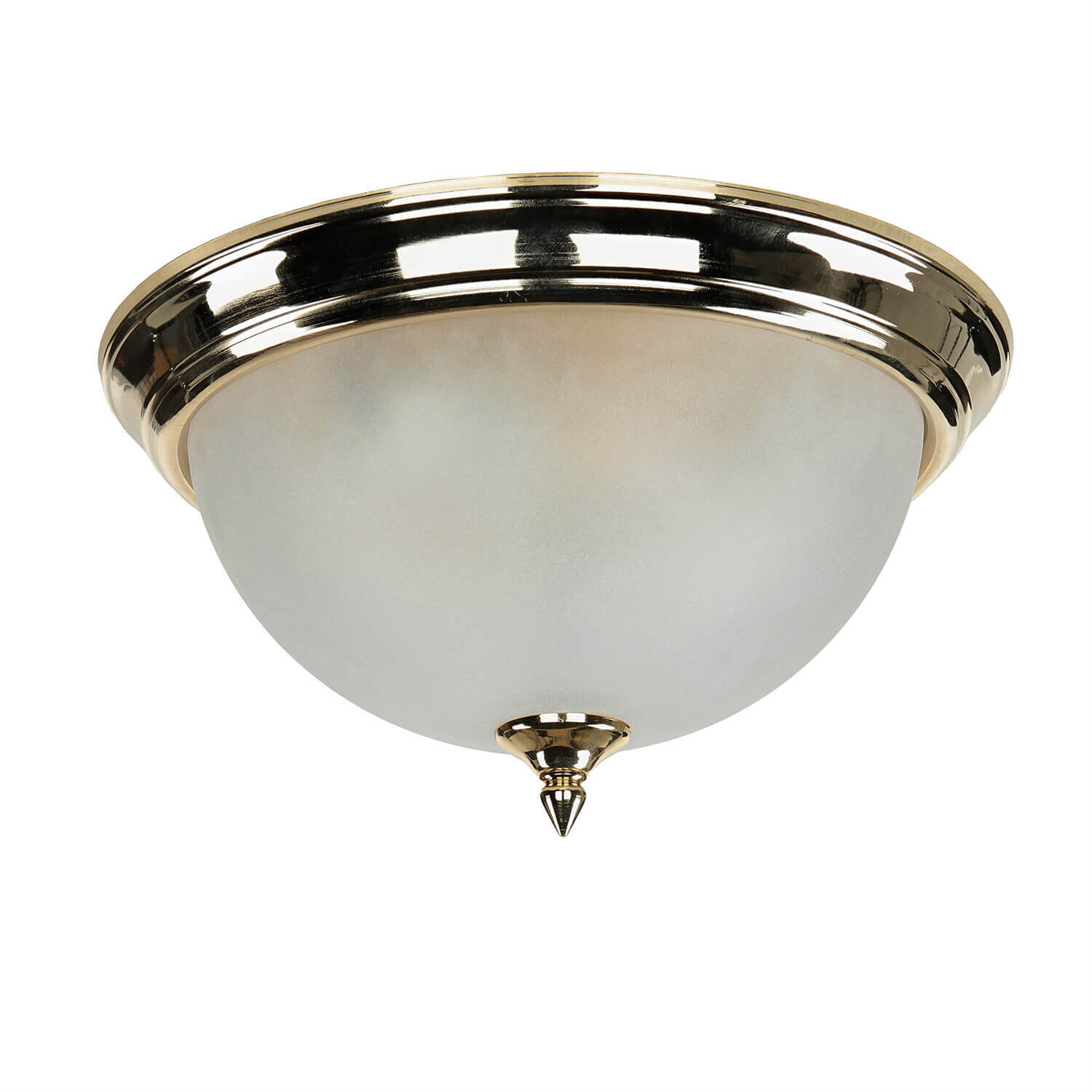 Plafonnier Antique en laiton Crème Salon