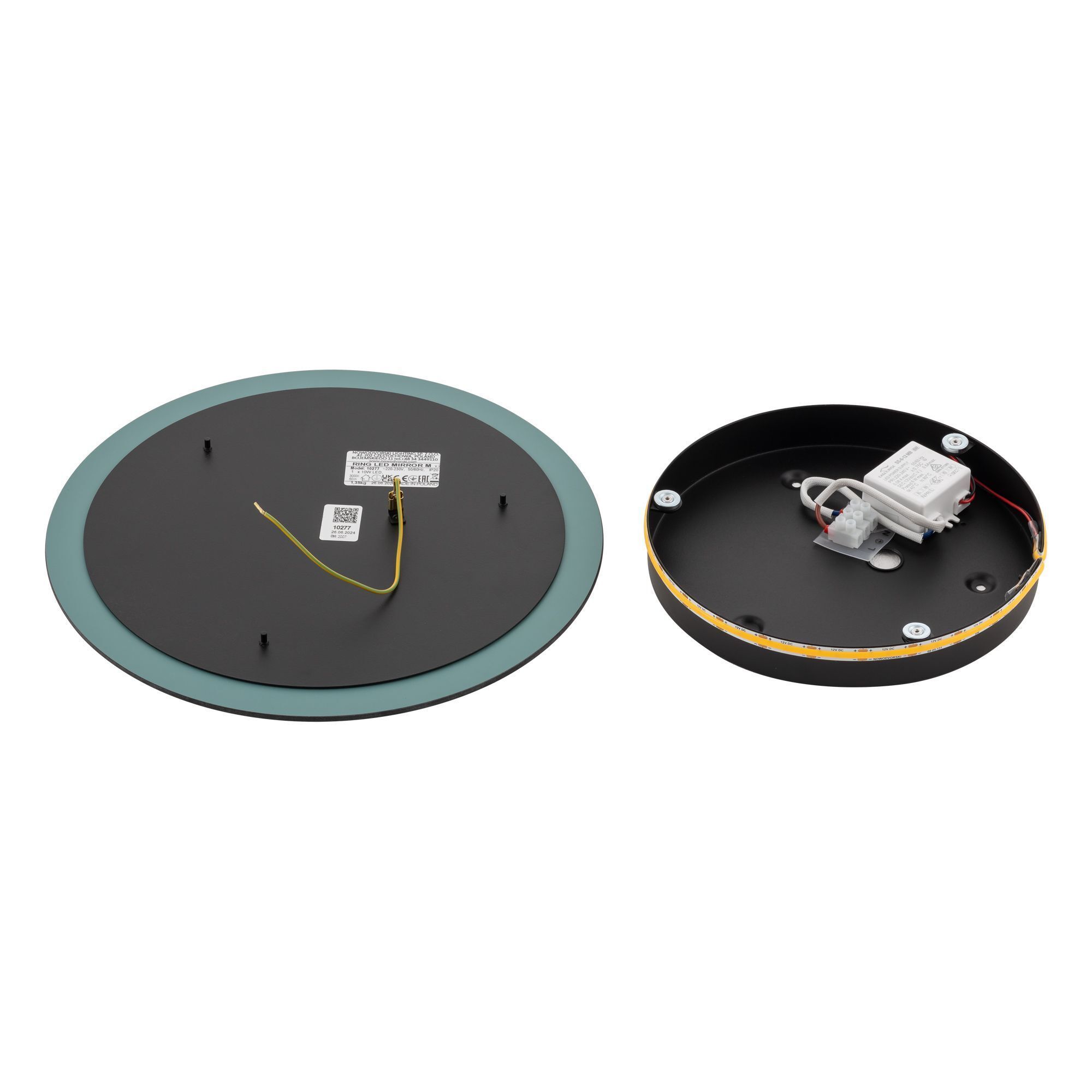 LED, Deckenleuchte, Runde Leuchte, Montageplatte, Netzteil