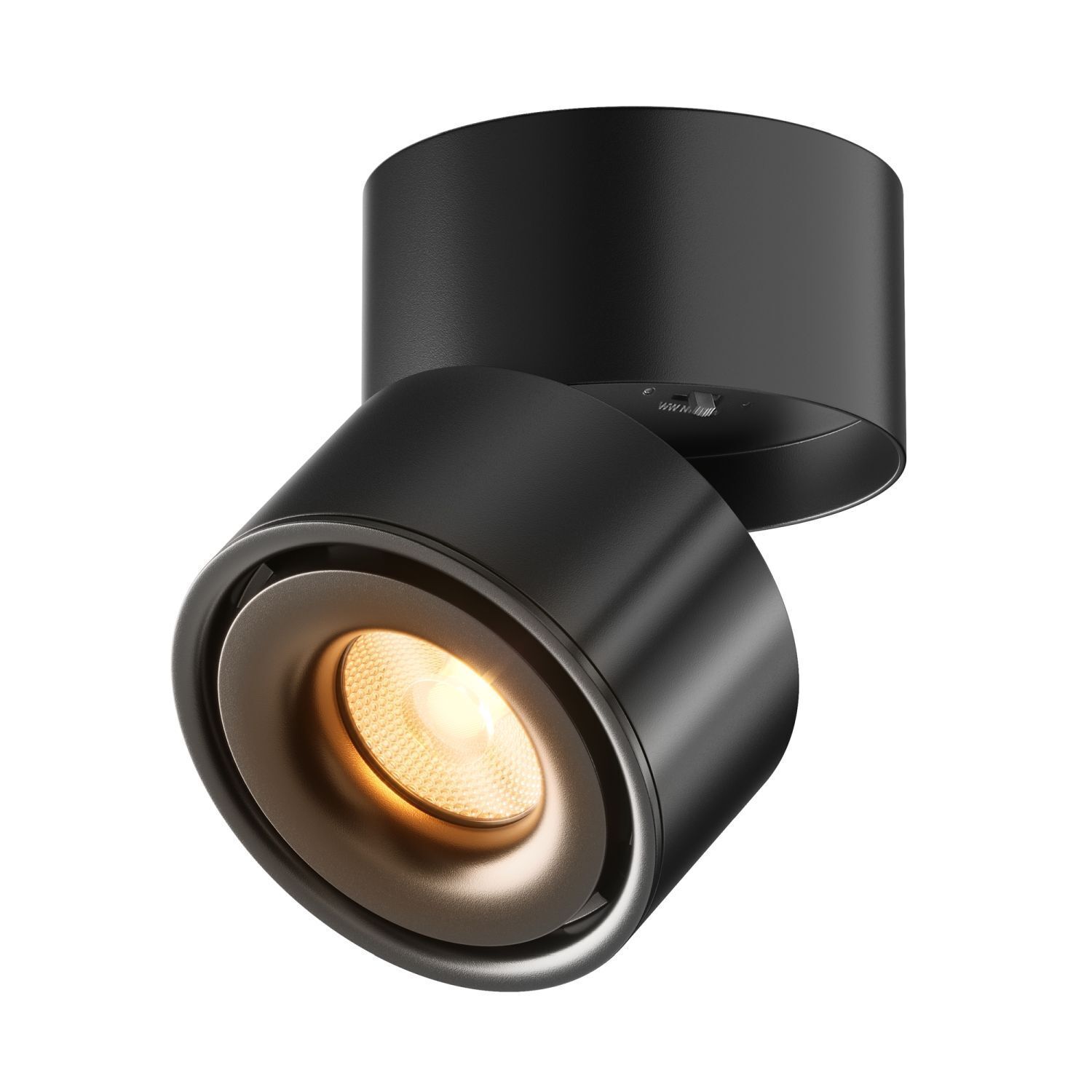 LED Deckenspot schwenkbar Metall Schwarz B:10 cm 3000 K Wandlampe, Spotlight, Wandleuchte, Schwarz, Beleuchtung