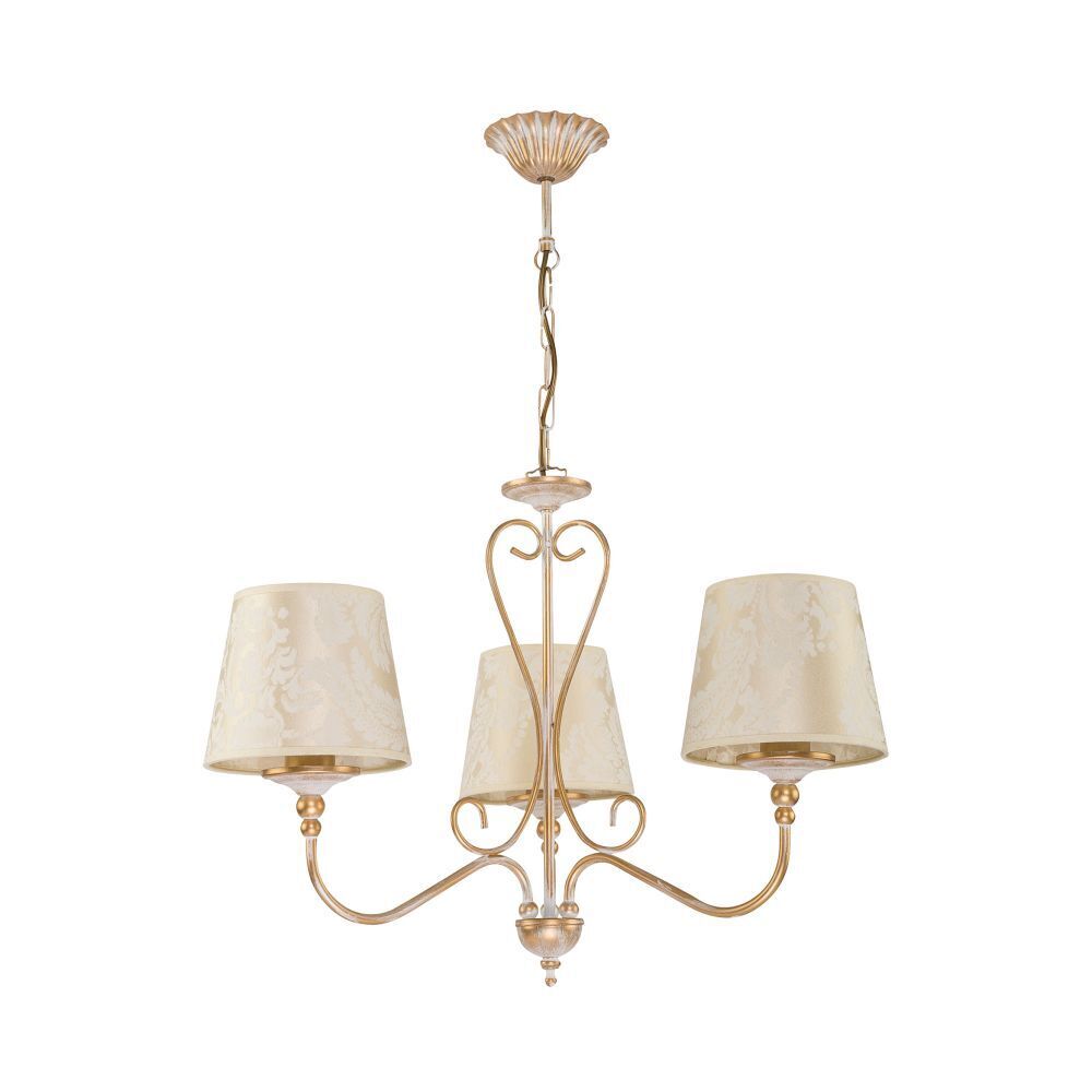 Lustre GANARA en or shabby motif baroque