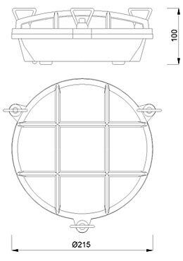 Applique murale d'extérieur LED laiton Maritim ronde IP54