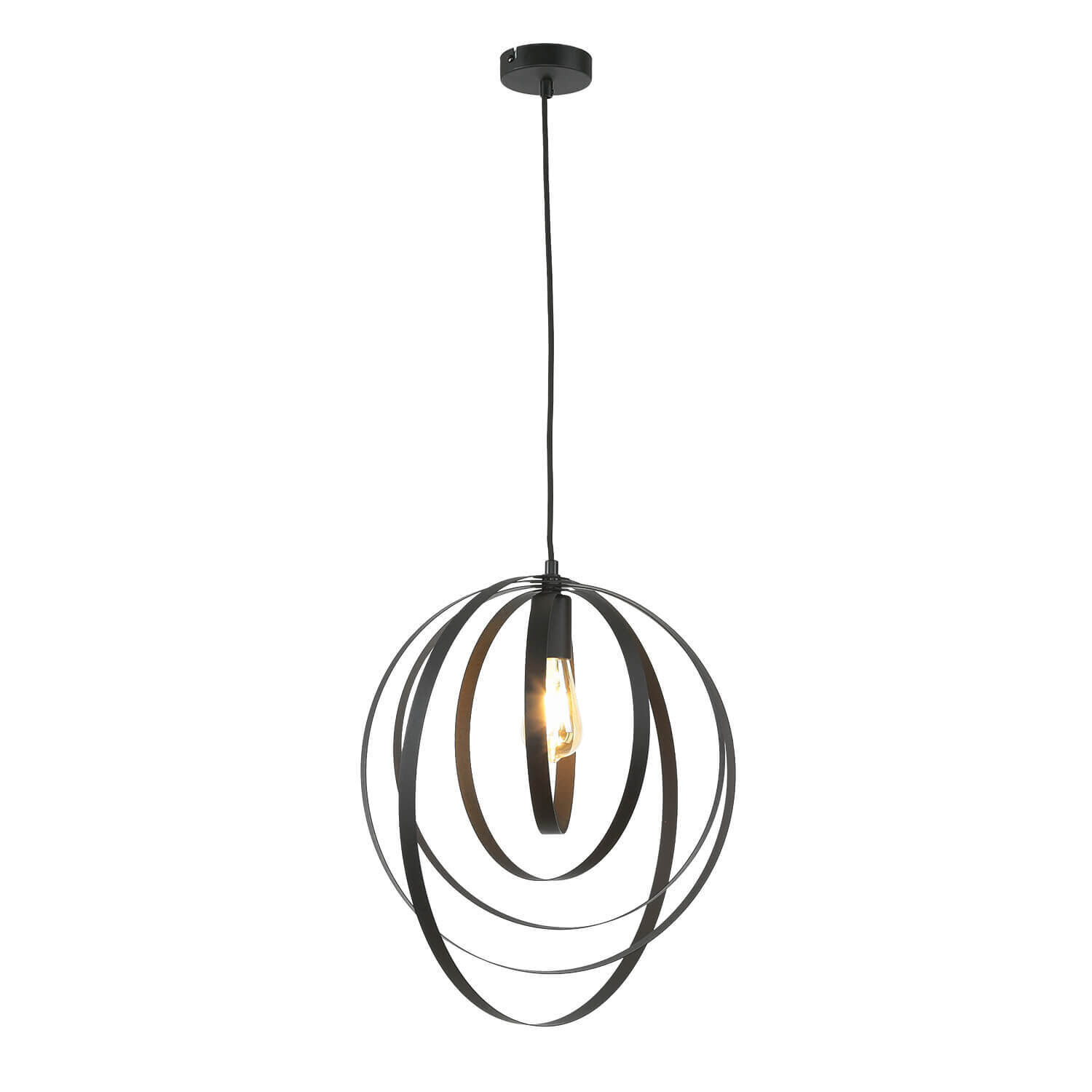 Lampe à suspendre MAE métal rond Moderne réglable pour E27