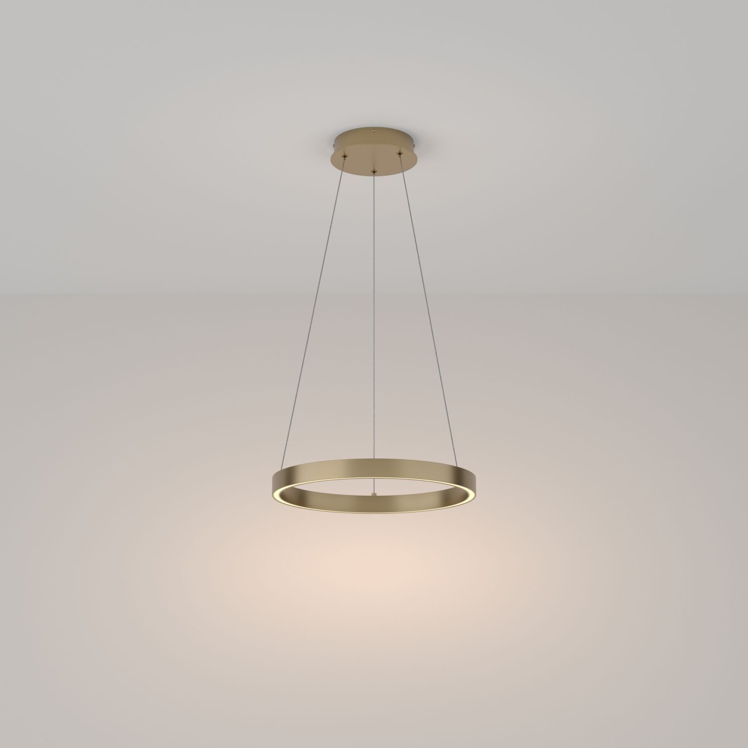 Lustre LED aluminium Ø 40 cm rond H : max. 120 cm Leuchte, Deckenleuchte, Lampe, Kronleuchter