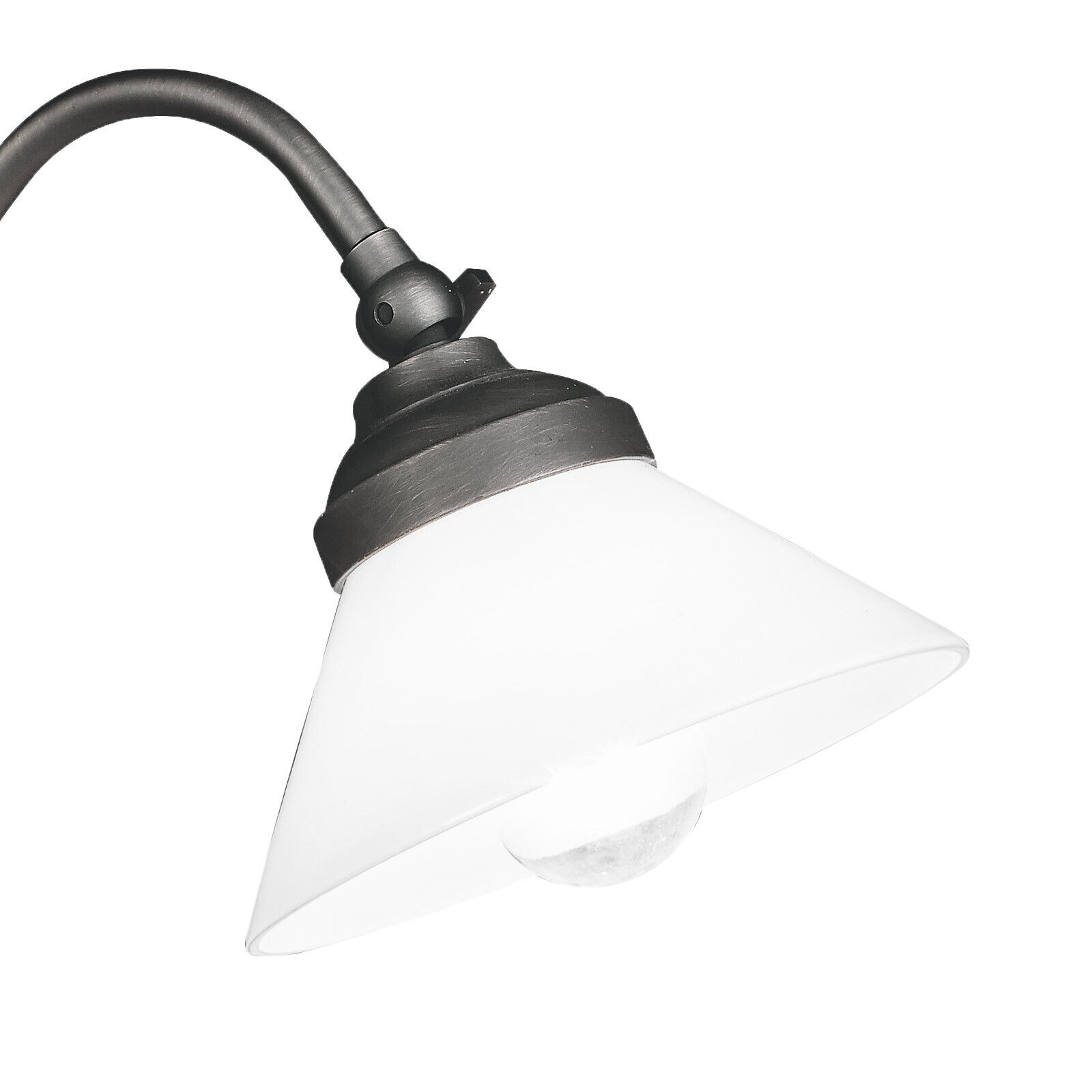 Lampe de bureau 40 cm laiton verre rustique réglable Lampe, Lampenschirm