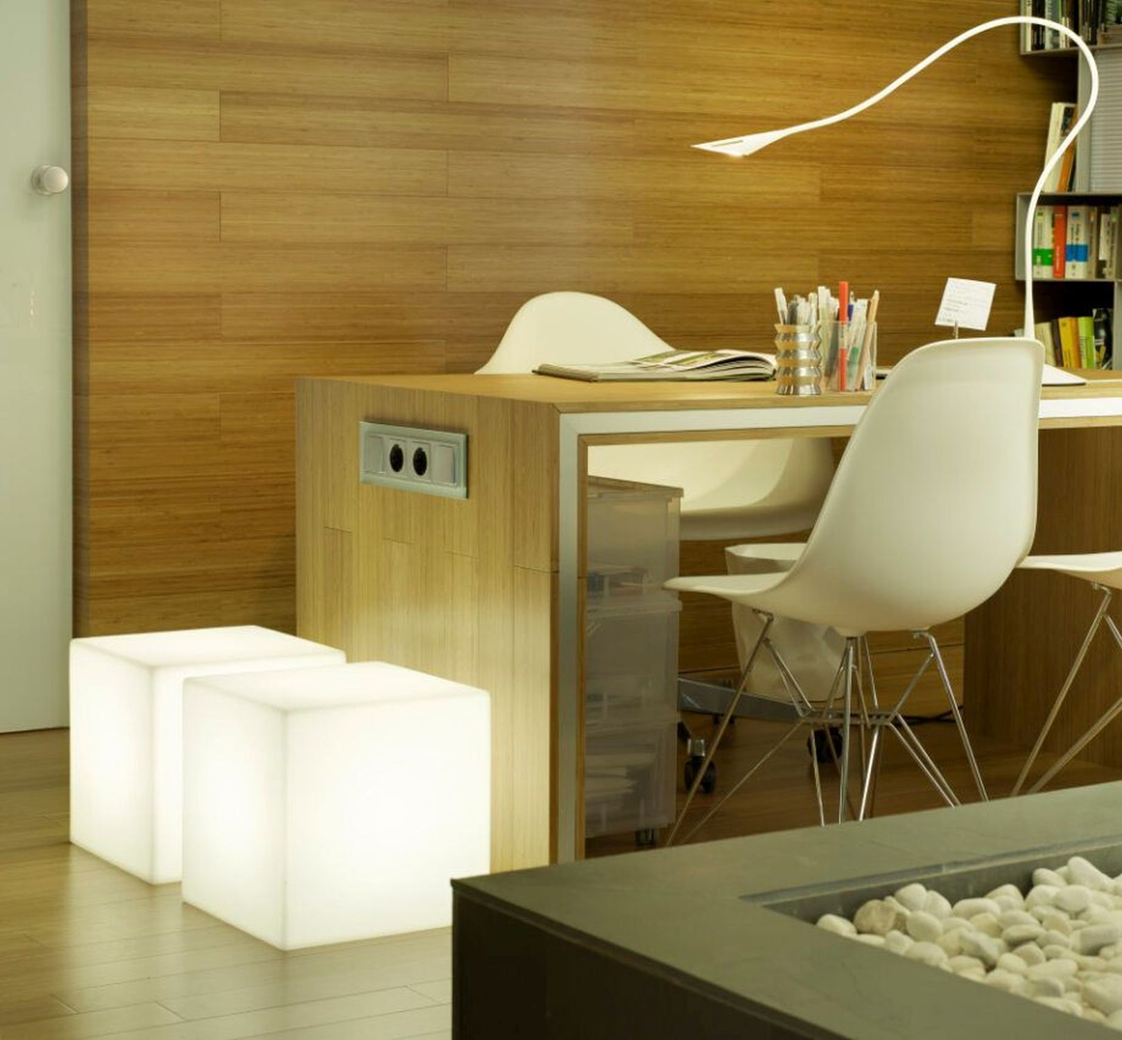 Cube lumineux Fiche Câble L : 40cm IP65 E27 LED 6500 K
