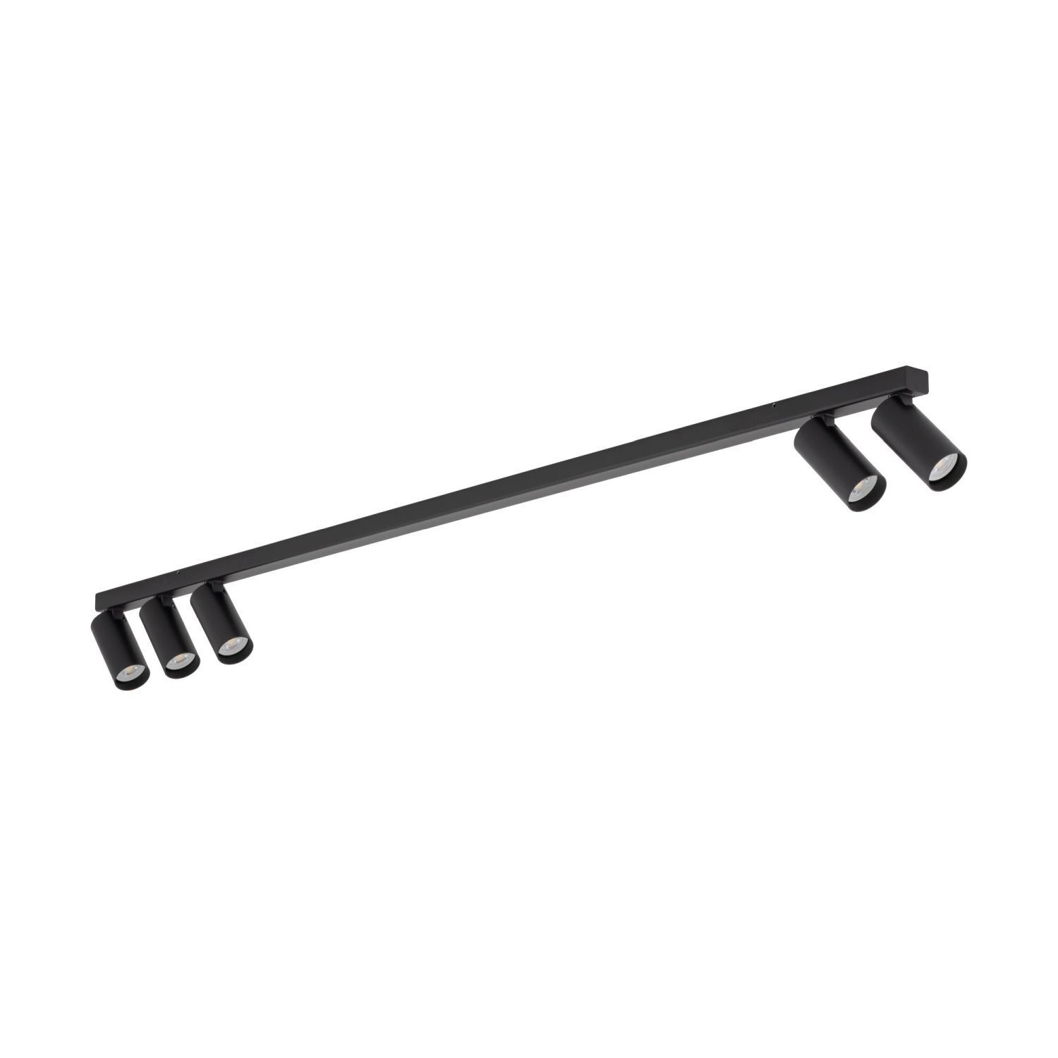 Schwenkbarer Deckenstrahler GU10 Schwarz Metall 130 cm Deckenleuchte, Track-Beleuchtung, Schwarz, LED, Beleuchtung