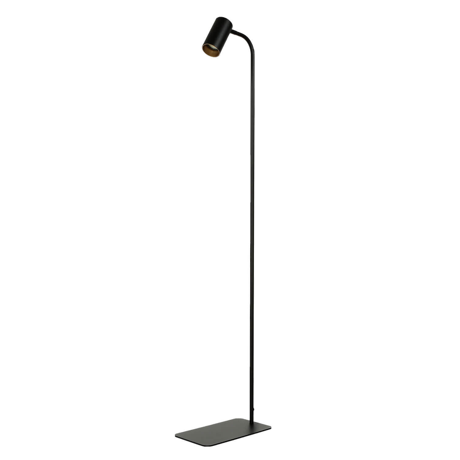 Petit lampadaire noir or 124cm Moderne flexible