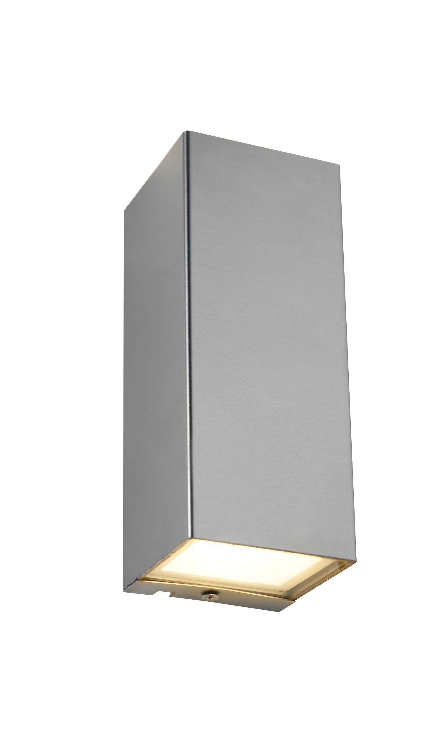 Lampe d'extérieur LED Up Down H:16,2 cm IP44 3000 K en nickel