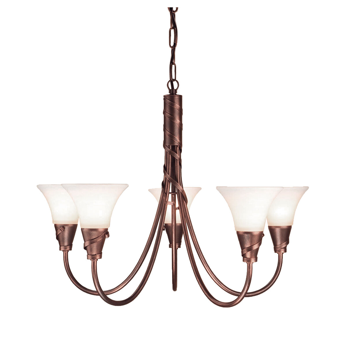 Kronleuchter ROHDIN Rustikal 5x14 kürzbar Lampe Leuchter, Lampe, Leuchte