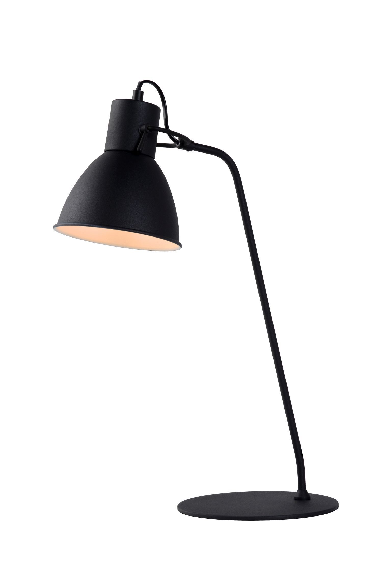 Tischlampe Schwarz E14 H:50 cm Vintage modern edel