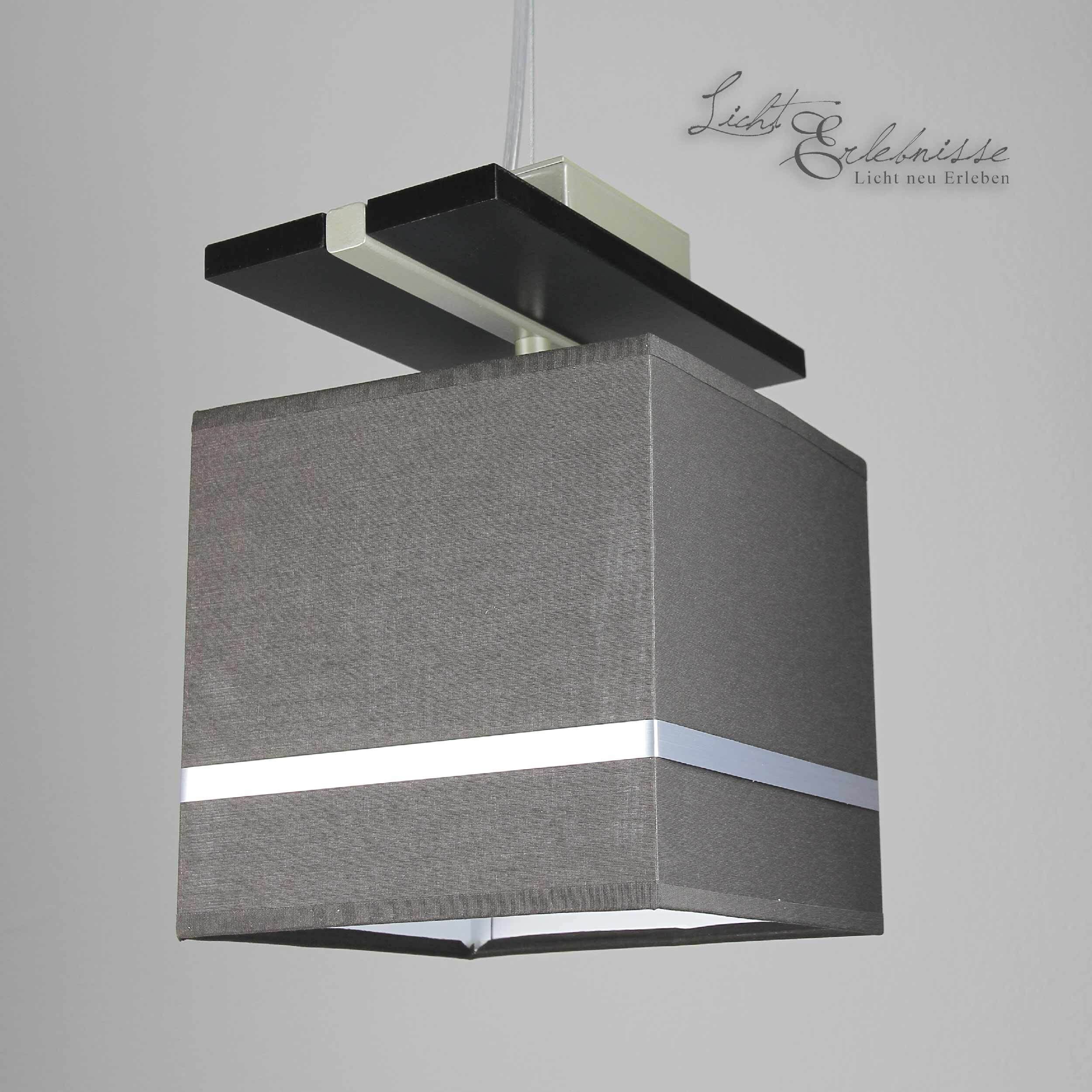 Pendelleuchte Stoffschirm Braun Chrom E27 Lampe, Postfach, Kronleuchter