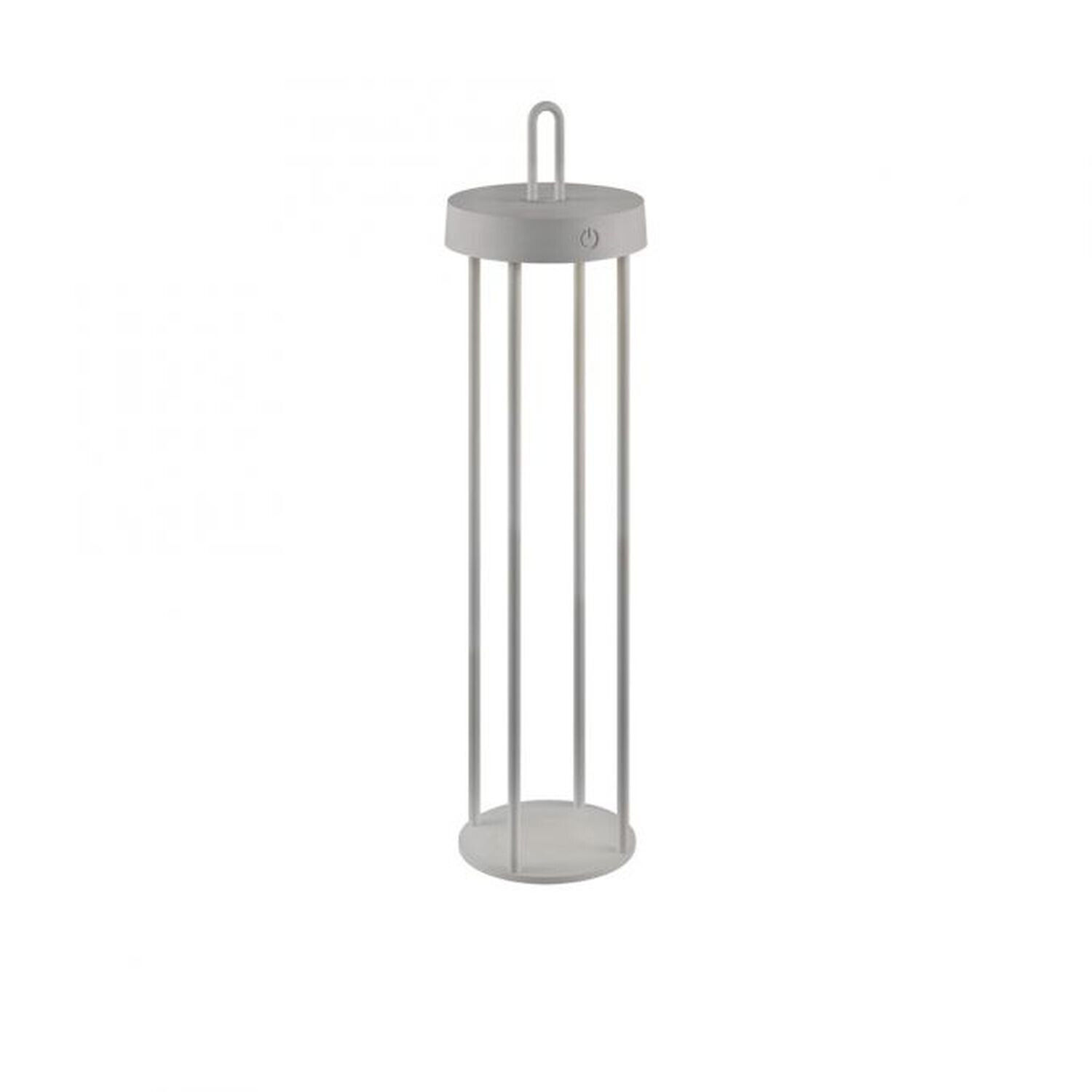 Lampe de table LED rechargeable métal dimmable IP44 2700 K Greige