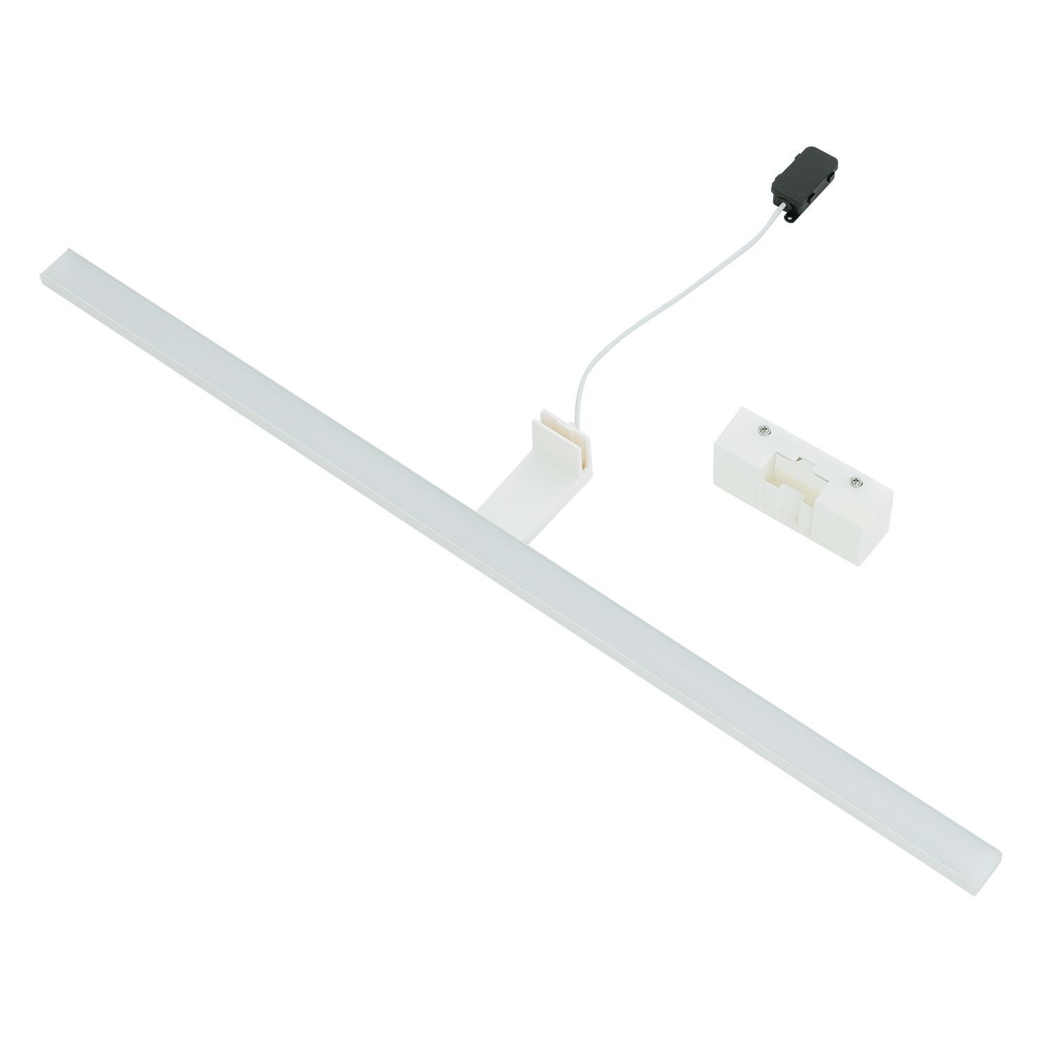 Lampe à miroir LED Blanc IP44 3000 K 1100 lm Aluminium