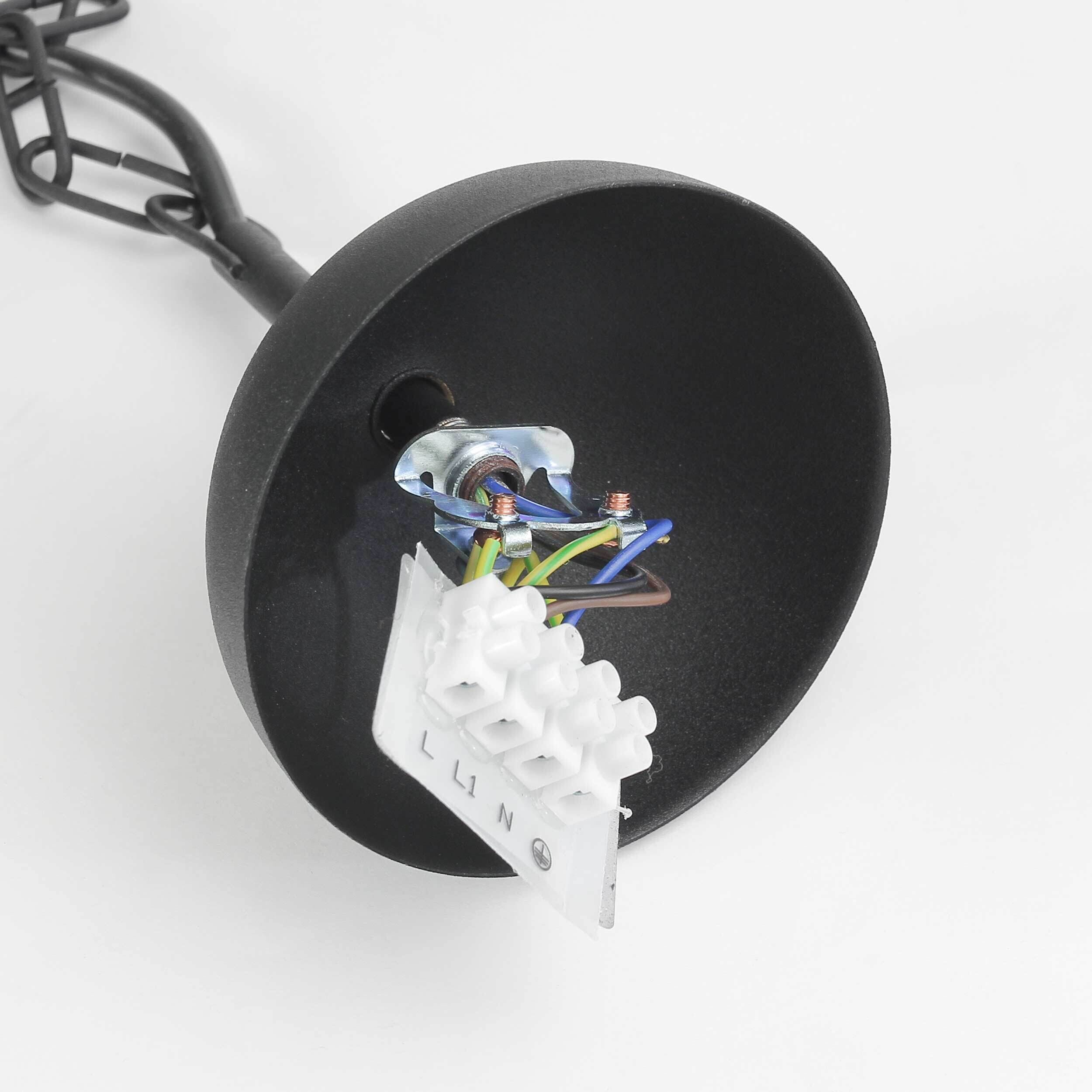 Lampe à suspendre en noir Ø77cm 9-flmg Eishockey-Puck, Eislaufen, Sport, Kochpfanne, Kochgeschirr