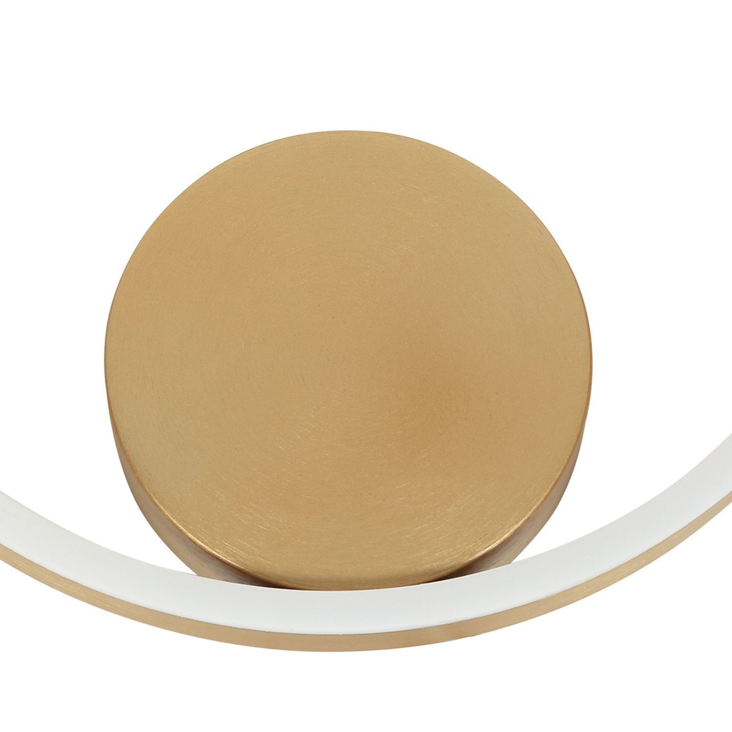 Applique décorative LED métal doré H:40 cm Ring Kopf, Person, Gesicht