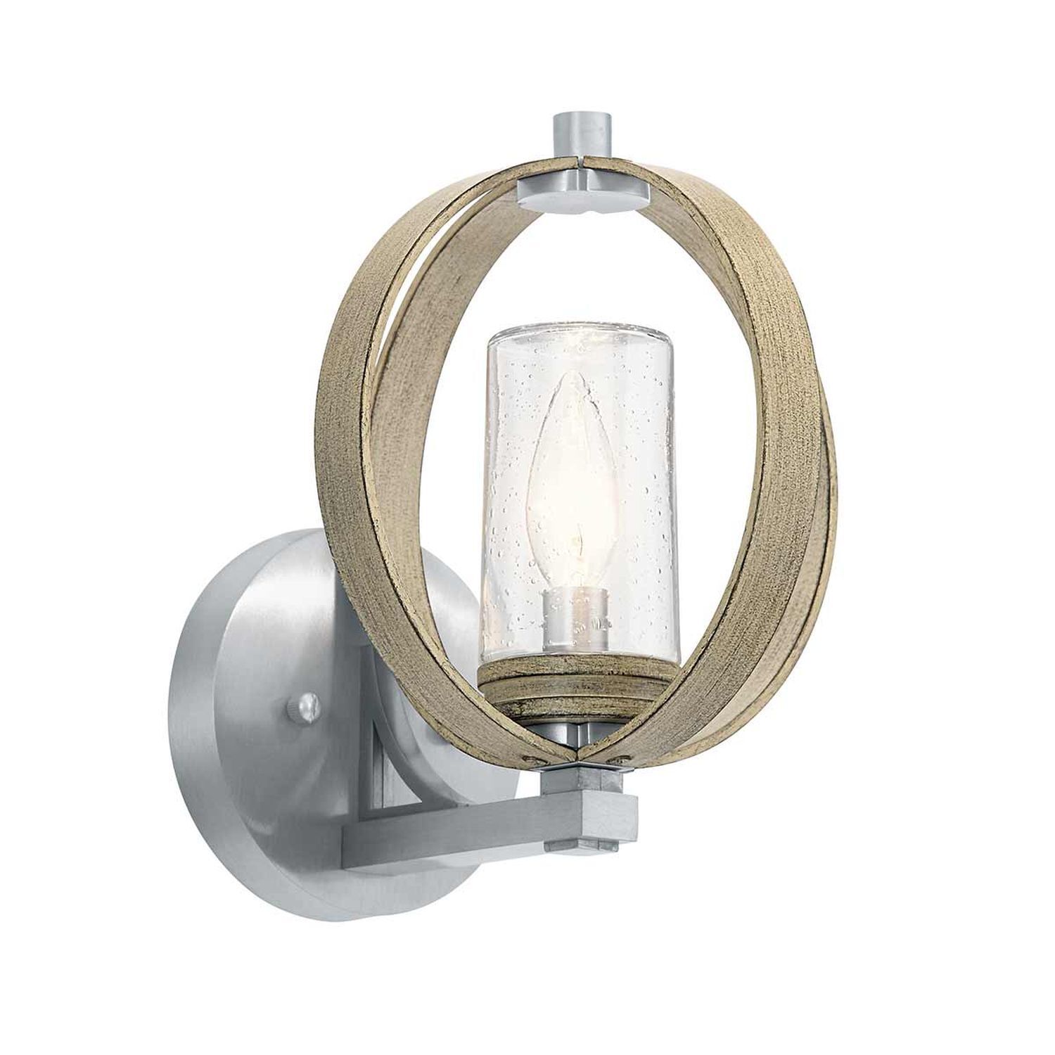 Applique extérieure IP44 H : 26,1 cm rond décoratif IVES