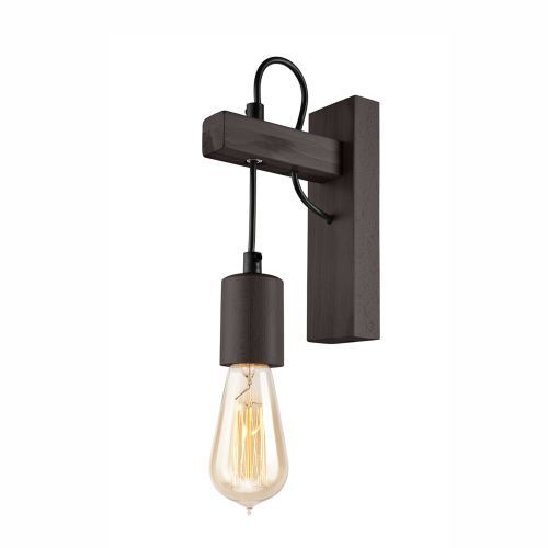 Applique murale marron Bois polyvalent Lampe AMIDA