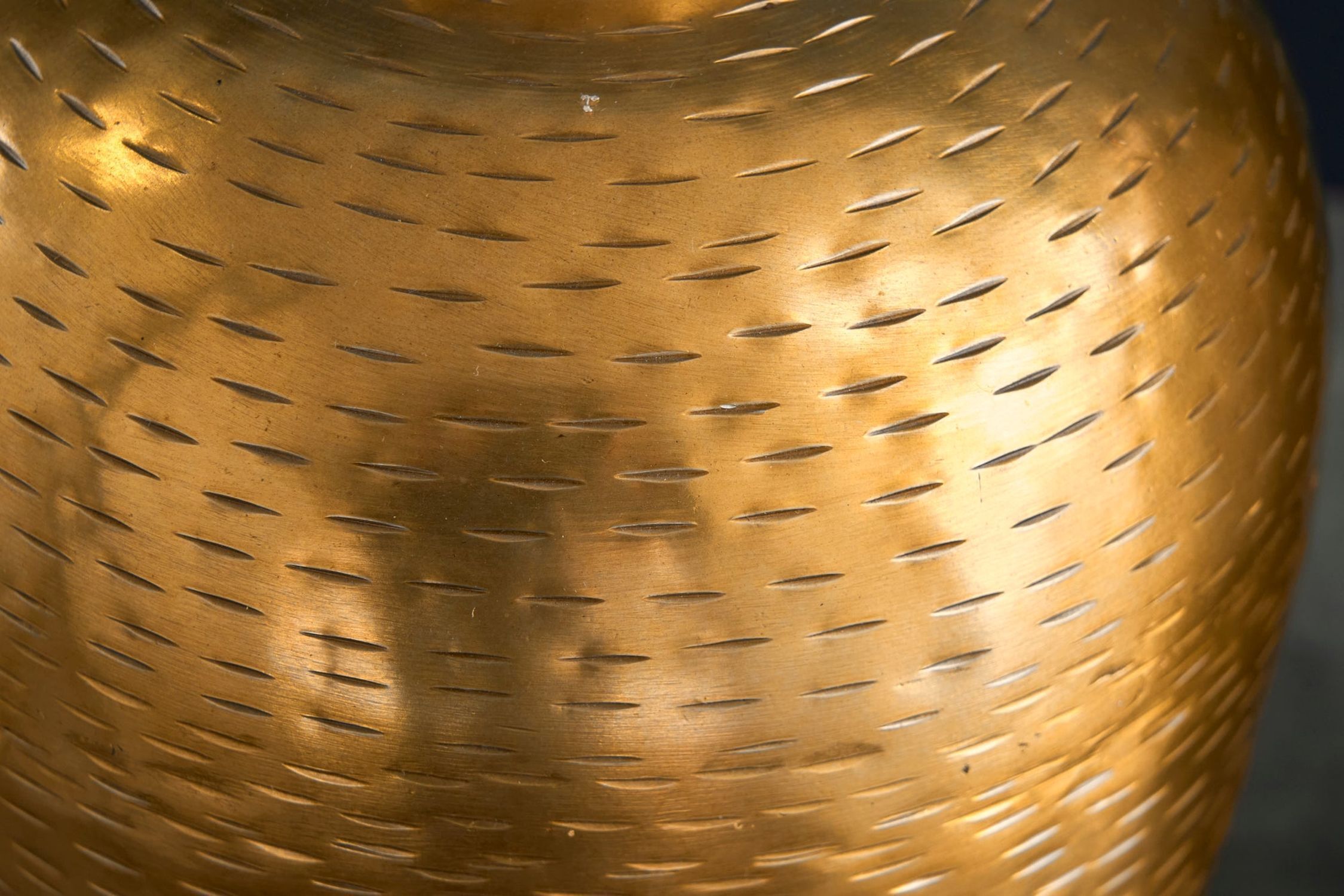 Vase décoratif, set de 2 pièces, travail manuel, martelé, unique en or Krug, Töpferei, Gold, Bronze