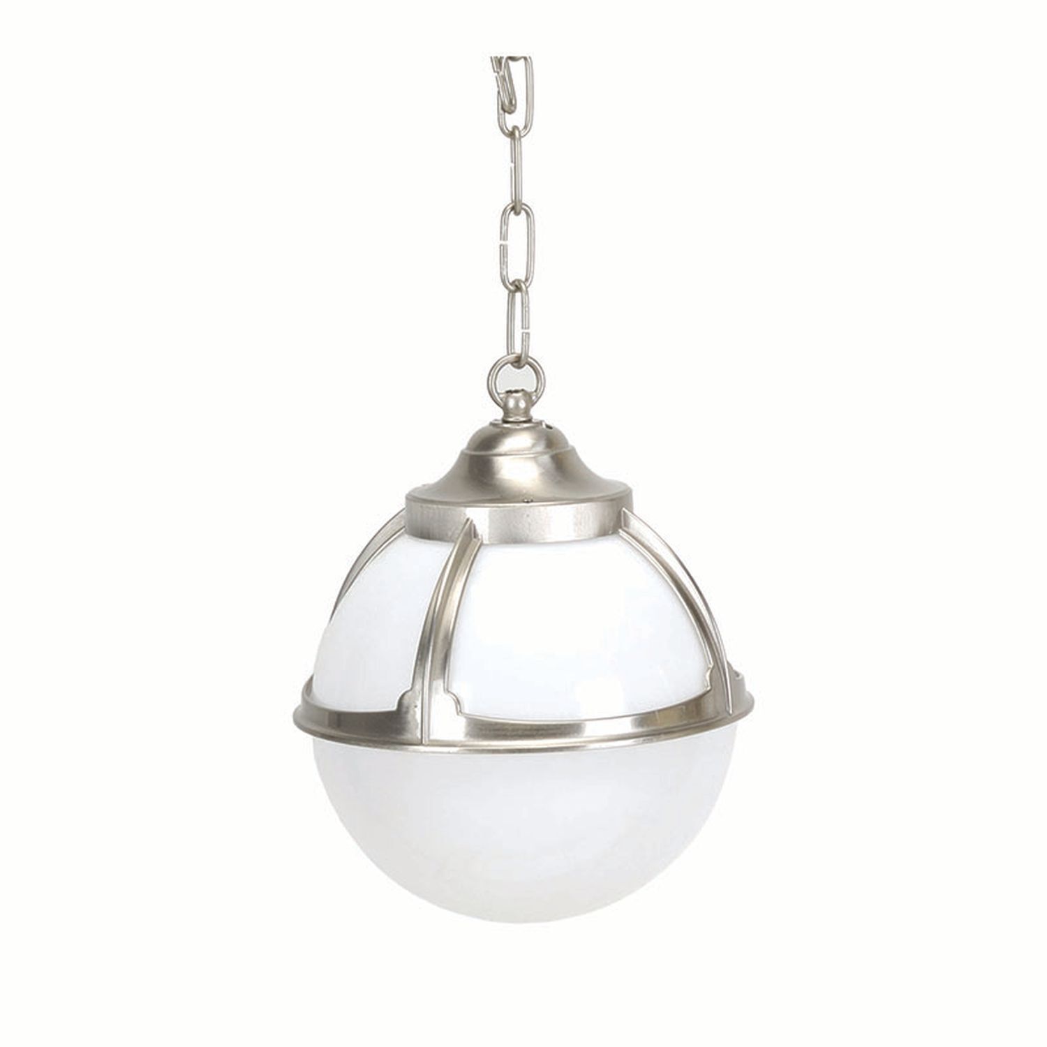Suspensions extérieures Boule de laiton en nickel blanc