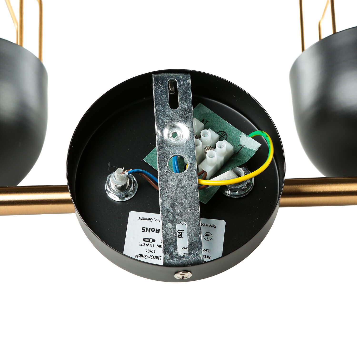 Applique noire or grande 4x E14 métal loft design Kochtopf, Kochgeschirr