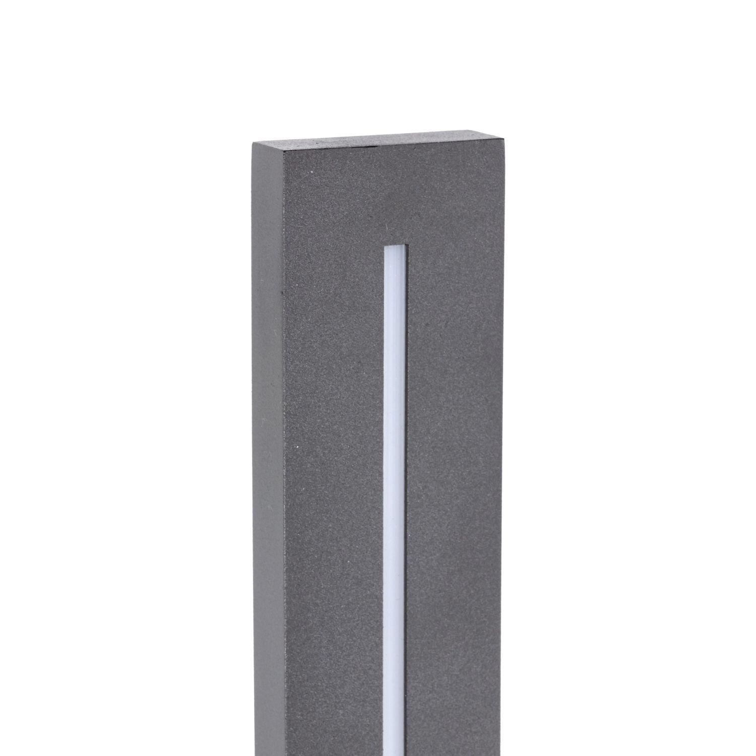 Lampe LED d'extérieur Mur Métal Gris IP65 H:121 cm indirect