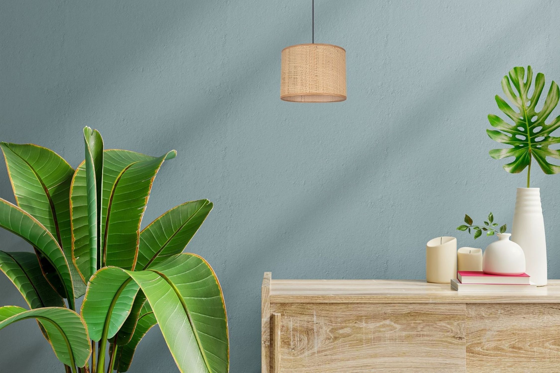 Blendarme Lampe à suspendre tissu brun E27 Ø20 cm rond